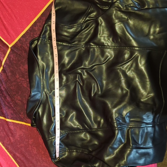 Faux Leather Moto Jacket 2x/18-20 - Picture 11 of 15
